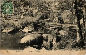 CPA Huelgoat- Sortie du Gouffre FRANCE (1025972)