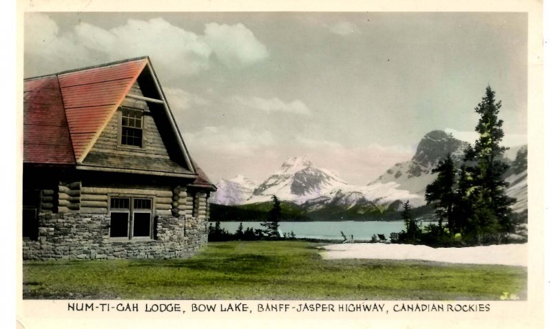 Canada - Alberta. Bow Lake, Num-Ti-Gah Lodge   *RPPC