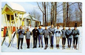 Cadillac MI Caberfae Ski Area Instructor Staff Postcard