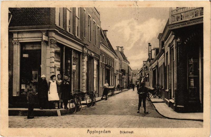 CPA AK APPINGEDAM Dijkstraat NETHERLANDS (706268)