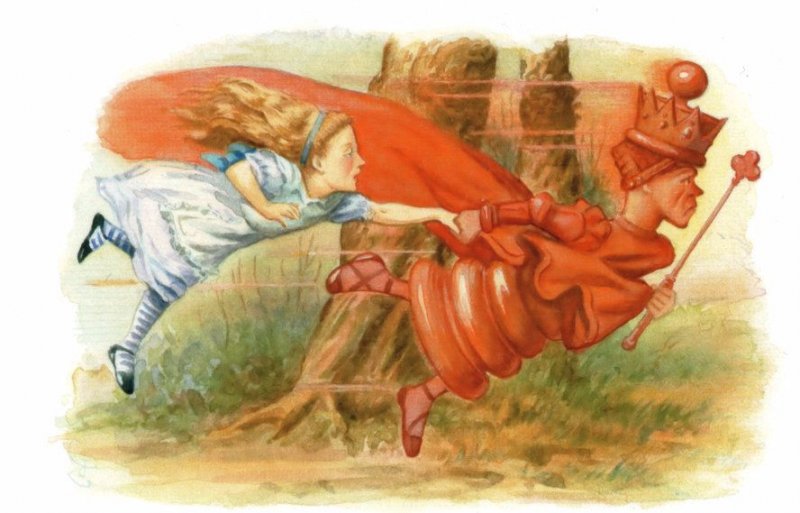 Red Queen 1911 Alice Through The Looking Glass Book Postcard