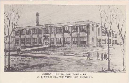 Pennsylvania Corry Junior High School Albertype