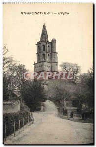 Old Postcard The Church Avignonet