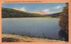 Postcard Chambersburg Reservoir Near Caledonia Park PA