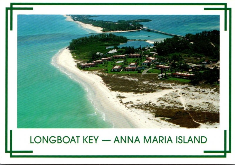 Florida Longboat Key Anna Maria Island Looking North Across Longboat Pass