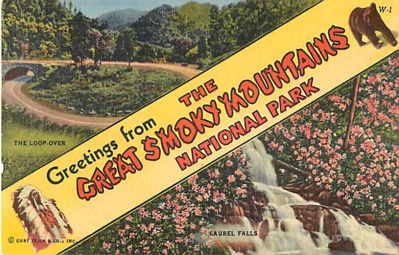 Greetings from Great Smoky Mountain National Park, Linen