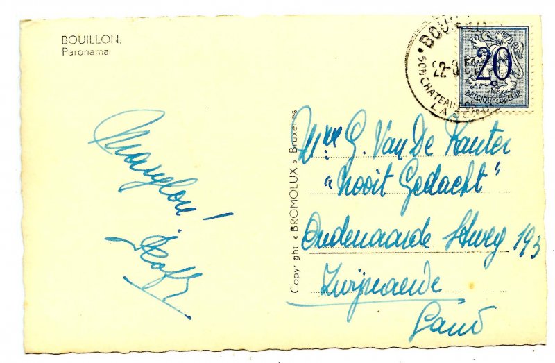 Belgium - Bouillon. Panoramic View          *RPPC