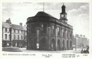 Staffordshire Postcard - Old Newcastle-under-Lyme - Town Hall c1910 - V2210