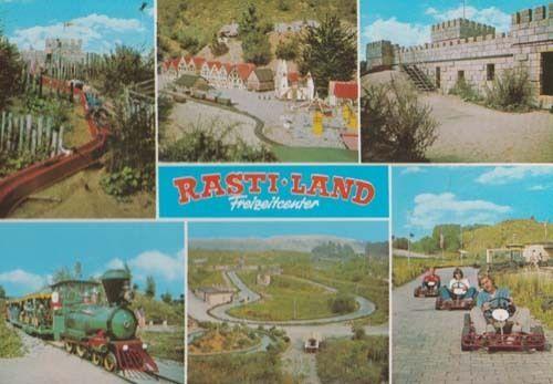 Rasti Land Freizeitcenter Toy Railway German Theme Park Postcard