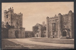 Co Durham Postcard - Durham Castle, The Courtyard  RS17929