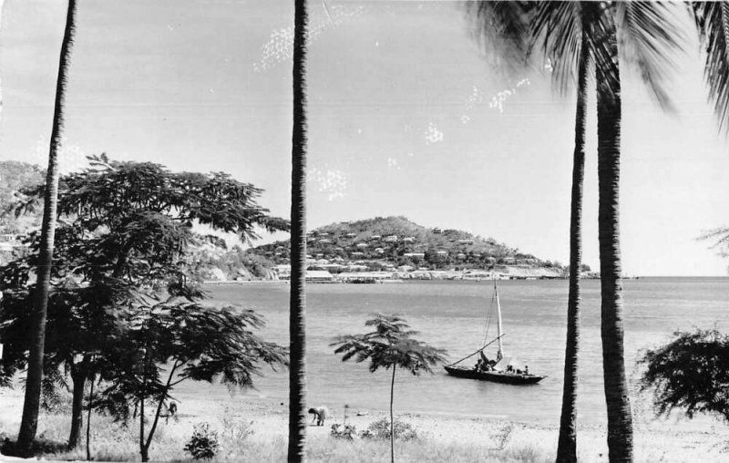 Port Moresby Papua New Guinea Harbor View Real Photo Vintage Postcard AA44138