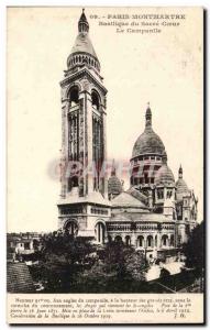 Paris - 14 - Montmartre - Basilica of the Sacre Coeur - The Campanile - Old P...