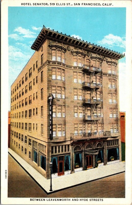 Postcard Hotel Senator in San Francisco, California~134947 