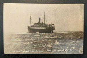 Unused Vintage Princess Sophia Stranded on Vanderbilt Reef October 1918-