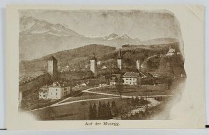 Switzerland Aus der Musegg Towers and Wall c1900 View Postcard G4