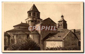 Old Postcard Beaulieu sur Dordogne apse of St. Peter & # 39eglise