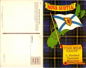 Nova Scotia Canada Ciad Mile Failte Postcard Unused (43123)