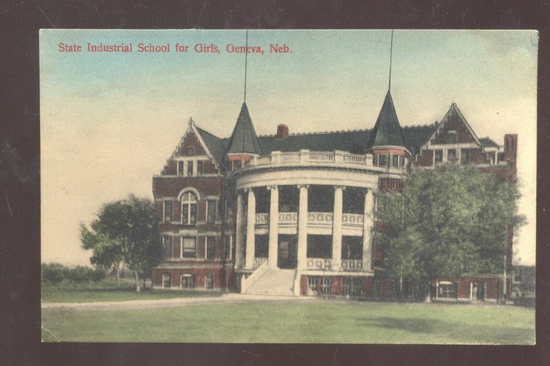 GENEVA NEBRASKA STATE INDUSTRIAL SCHOOL FOR GIRLS VINTAGE POSTCARD 1909