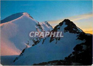 Postcard Modern Abendrot Bergrestaurant Corvatsch Piz Corvatsch Piz Murtel li...