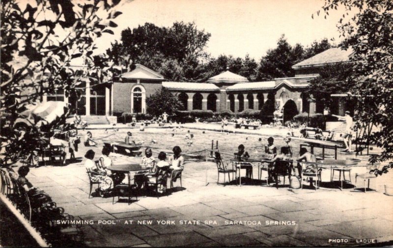 New York Saratoga Springs Swimming Pool At New York State Spa