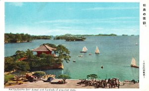 Vintage Postcard 1920s Matsushima Bay Dotted Hundreds Pine-Clad Islets Japan JPN