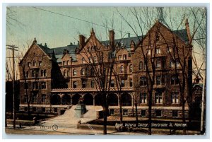 1917 Royal Victoria College Sherbrooke Street Montreal Canada Antique Postcard