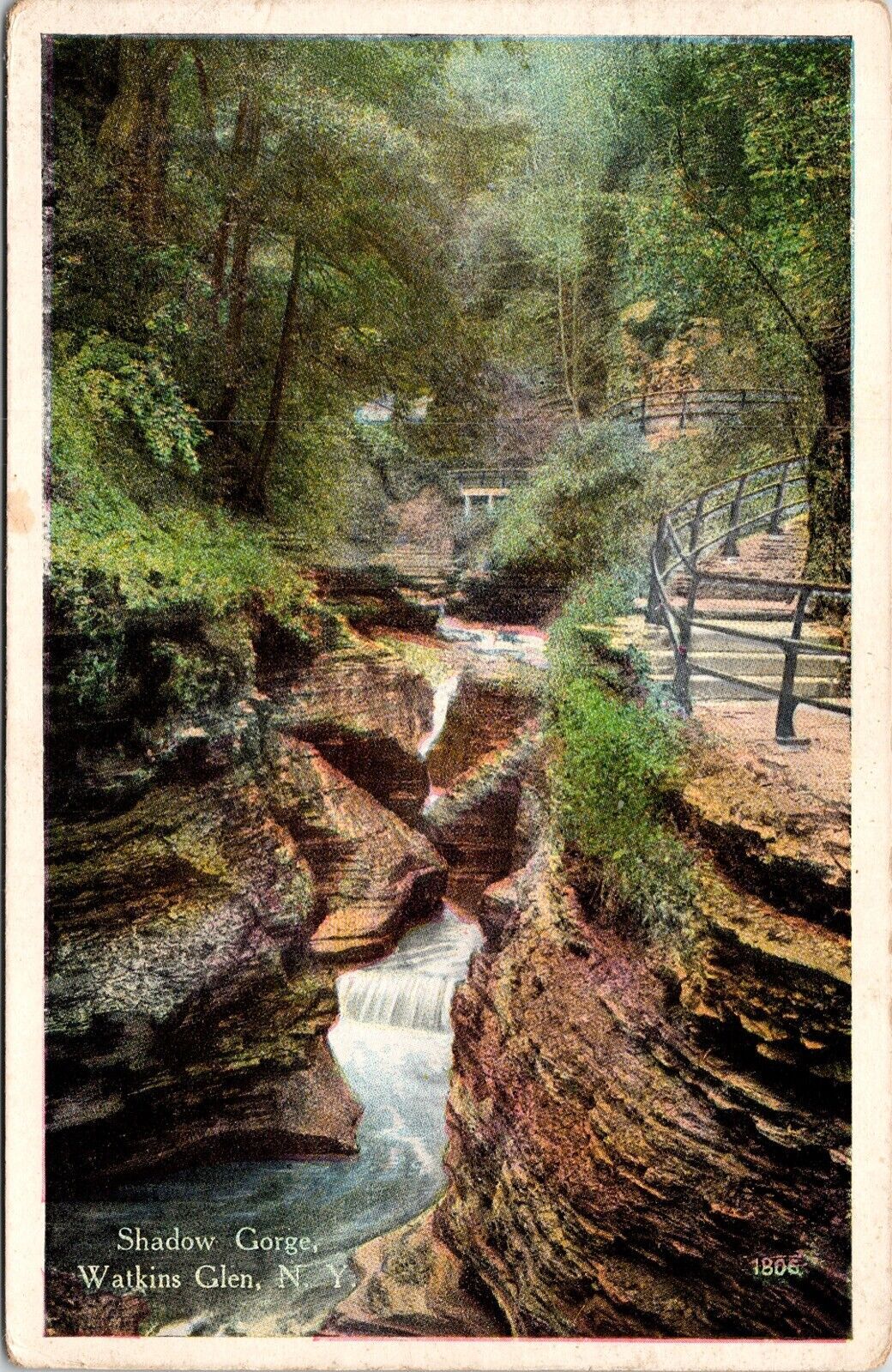 Shadow Watkins Glen New York NY Antique Divded Back Postcard