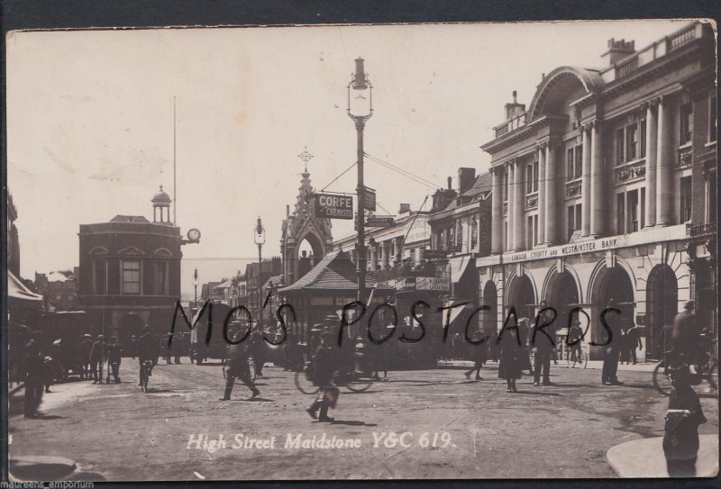 Kent Postcard - High Street, Maidstone   A5749