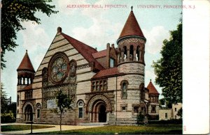 Vtg 1900s Princeton University Alexander Hall New Jersey NJ Postcard