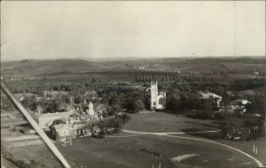 Groton MA Aerial View Used 1939 Real Photo Postcard