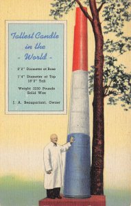 LPI07 World Largest Candle Advertising Chicago  Illinois  Postcard  