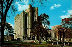 Vintage Masonic Temple Detroit Michigan MI Postcard