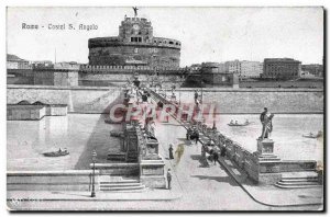 Old Postcard Roma Castel S Angelo