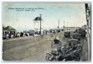 1911 Ocean Boulevard Infront Of Casino Hampton Beach New Hampshire NH Postcard