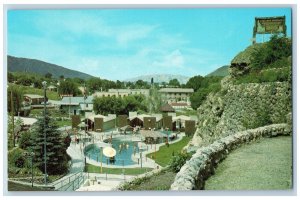 Lava Hot Spring Idaho Postcard New Hot Mineral Pools And Dressing Room c1960's