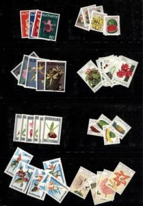 Surinam FRUITS & FLOWERS collection of 8 Mint Never Hinged Sets