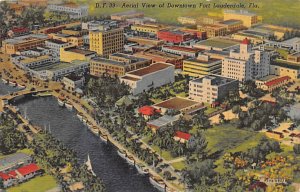 Downtown Florida Aerial View - Fort Lauderdale, Florida FL  
