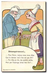 Old Postcard Fancy Desperance Folklore