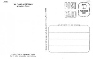 Six Flags Over Texas Postcard