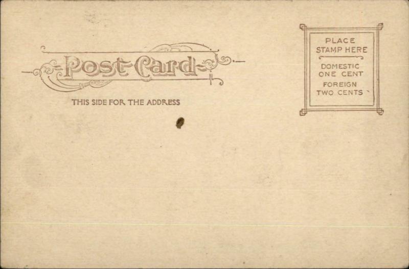 New Bedford MA Palmers Island Lighthouse c1905 Postcard