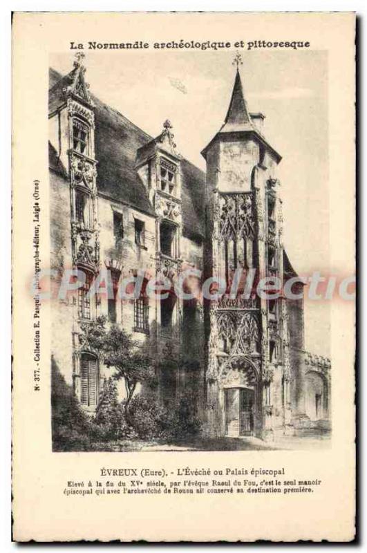 Postcard Old Normandy archaeological and scenic