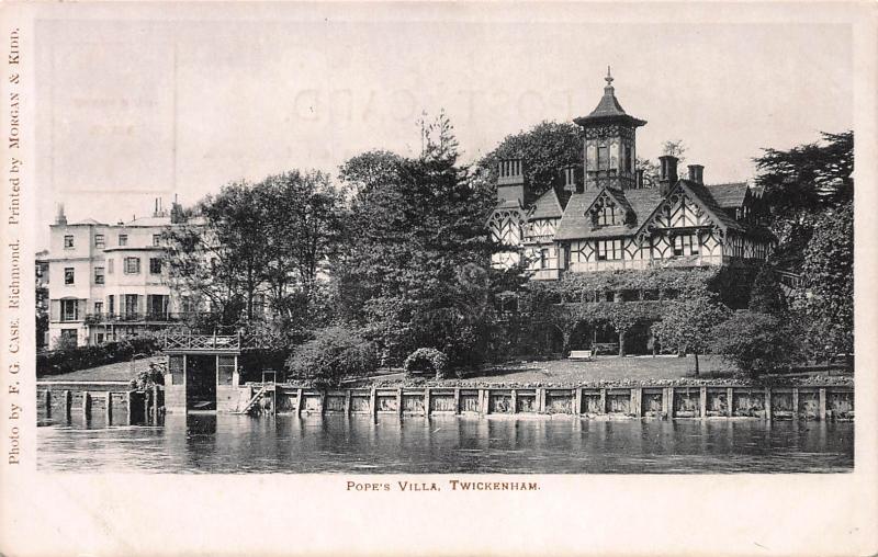 Pope's Villa, Twickenham, London, England, Early Postcard, Unused