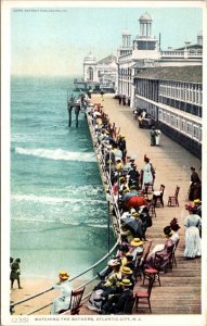 Postcard Watching the Bathers in Atlantic City, New Jersey