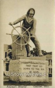 Real Photo - Fisherman's Memorial - Gloucester, Massachusetts MA  