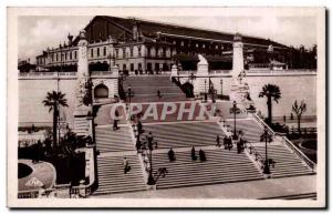 Old Postcard Marsellie L & # 39Escalier Monumental de la Gare