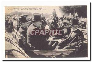 Visit SML Aphonse XIII Paris Old Postcard Departure to Trianon