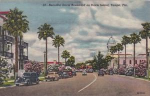 Florida Tampa Davis Boulevard On Davis Island Curteich