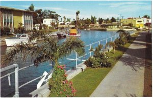 Long Beach California Canal in Naples Area Near Belmond Shore