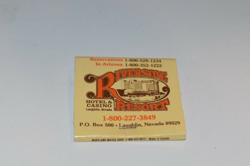 Riverside Resort Hotel and Casino Laughlin Nevada 30 Strike Matchbook