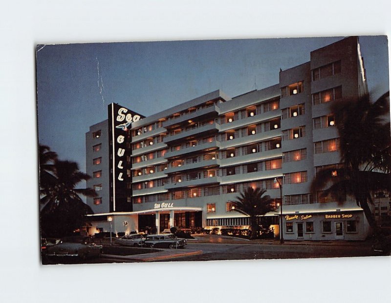 Postcard The Sea Gull, Miami Beach, Florida